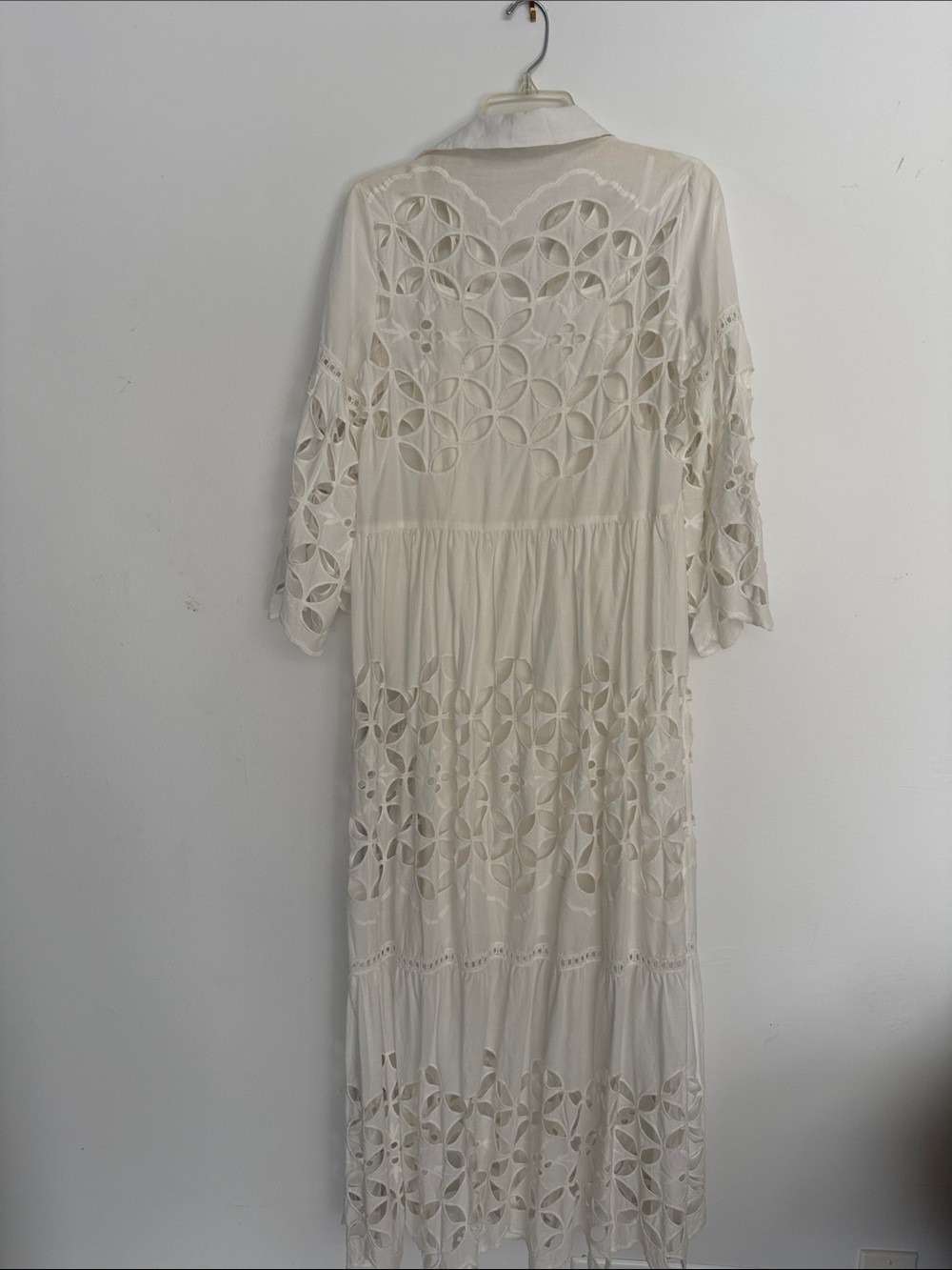 Solitaire White Eyelet Maxi Dress - Picture 4 of 6